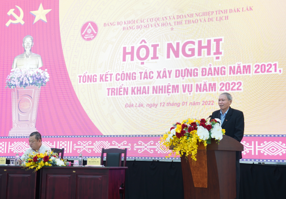 HỘI NGHỊ TỔNG KẾT CÔNG TÁC ĐẢNG BỘ  SỞ VĂN HÓA, THỂ THAO VÀ DU LỊCH ĐẮK LẮK