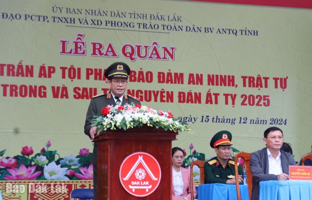 Ra quân tấn công trấn áp tội phạm, bảo đảm an ninh, trật tự dịp Tết Nguyên đán Ất Tỵ 2025