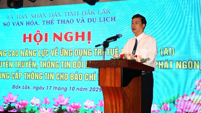 Nâng cao năng lực ứng dụng trí tuệ nhân tạo (AI) trong công tác tuyên truyền và kỹ năng phát ngôn, cung cấp thông tin cho báo chí